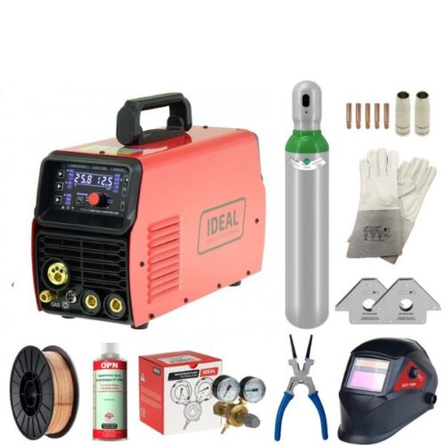 Półautomat spawalniczy IDEAL TECNO MIG 203 LED MIG/TIG/MMA Synergic VRD + TIG ACX