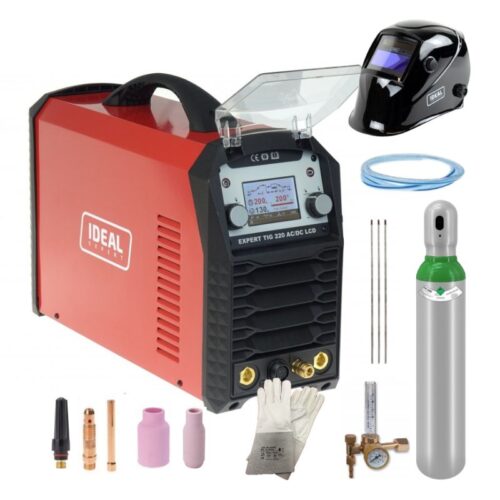 Spawarka inwertorowa IDEAL EXPERT TIG 220 AC/DC PULSE LCD +zestaw TIG