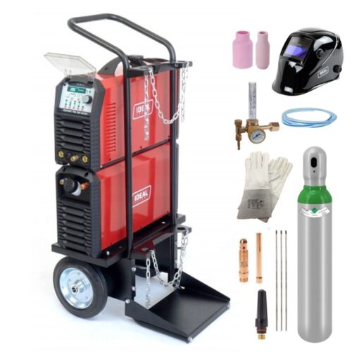 Spawarka inwertorowa IDEAL EXPERT TIG 220 AC/DC  PULSE W z uchwytem tig ze zdalną regulacją + chłodnica, wózek