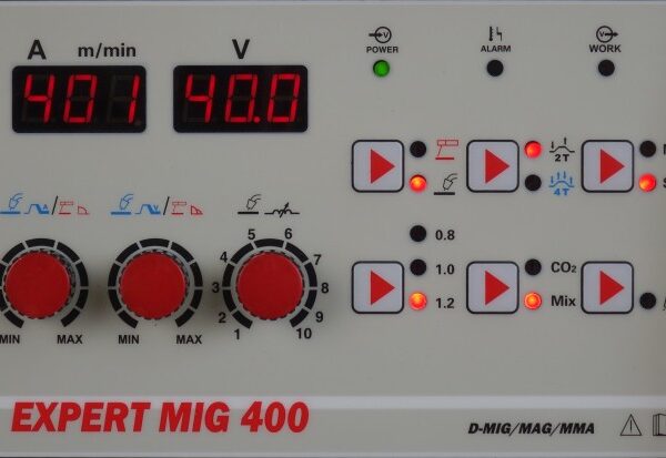 Półautomat spawalniczy IDEAL EXPERT MIG 400 4x4 SYNERGIC +10m przewody połączeniowe,wózek - obrazek 2