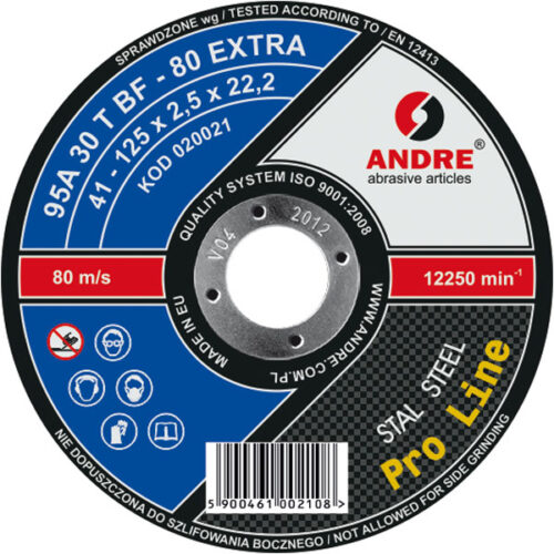 Tarcza do cięcia ANDRE 125x2,5 Proline - Extra Metal