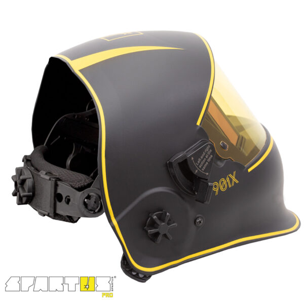 Przyłbica spawalnicza SPARTUS® Pro 901X  + opaska przeciwpotna WELDAS - obrazek 7