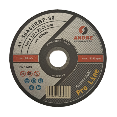 Tarcza do cięcia ANDRE 125 x 1 Pro Line ALUMINIUM