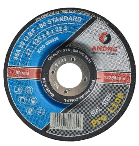 Tarcza do szlifowania ANDRE 125x6,0 Proline - EXTRA Metal