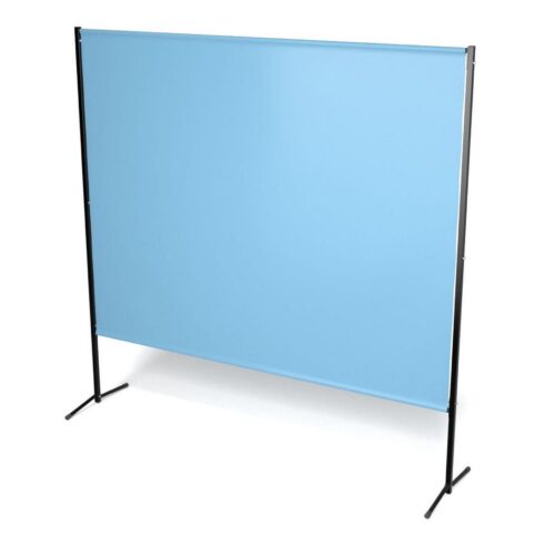 Parawan GUARDER 200 cm x 190 cm wzmocniona kurtyna kolor niebieski