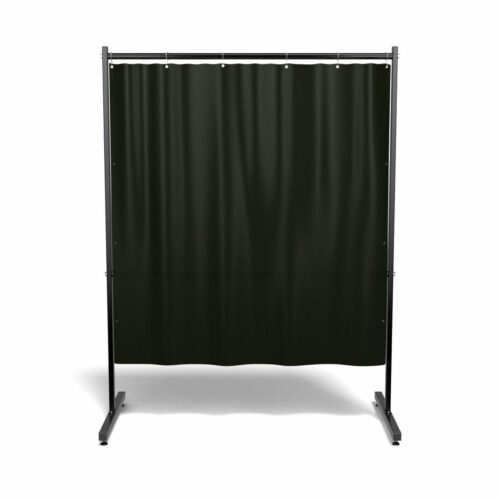Parawan EASY 146 cm x 190 cm z kurtyną kolor ciemnozielony