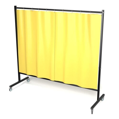 Parawan DEFENDER 215 cm x 200 cm z kurtyną wzmocnioną kolor żółty