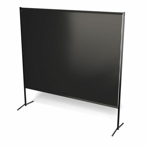Parawan MINI 145 cm x 190 cm kurtyną wzmocnioną kolor czarny