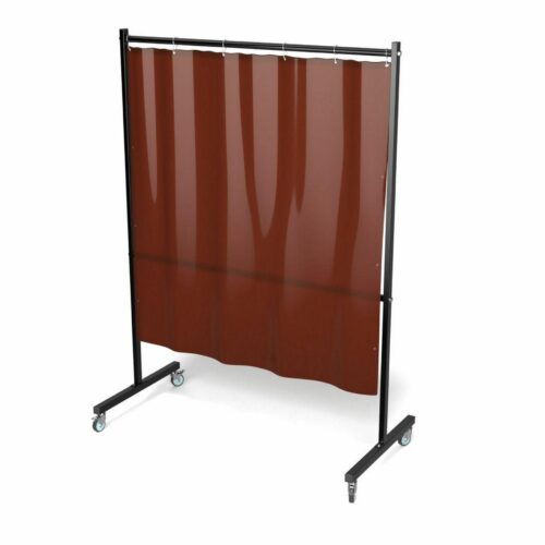 Parawan PROTECTOR 145 cm x 200 cm z kurtyną kolor brązowy