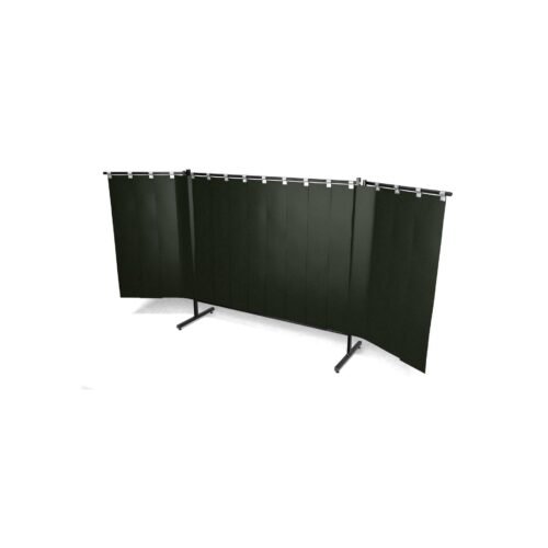 Parawan REGULAR 402 z ramionami 402 cm x 190 cm wyposażony w lamele kolor ciemnozielony