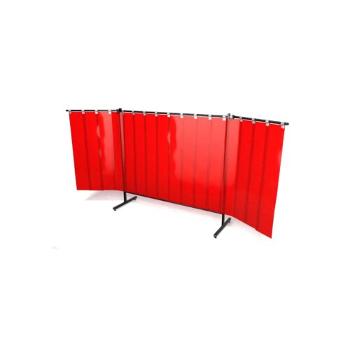 Parawan REGULAR 402 z ramionami 402 cm x 190 cm wyposażony w lamele kolor czerwony