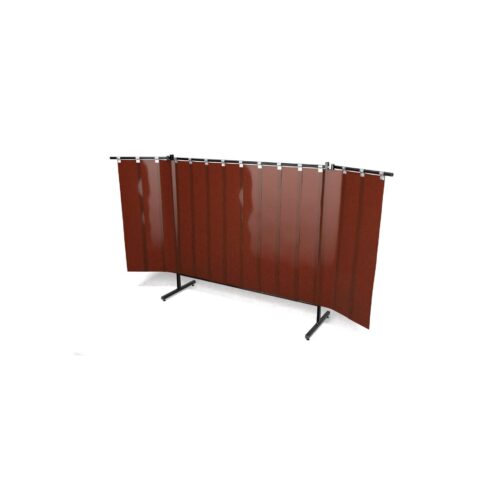 Parawan REGULAR 402 z ramionami 402 cm x 190 cm wyposażony w lamele kolor brązowy
