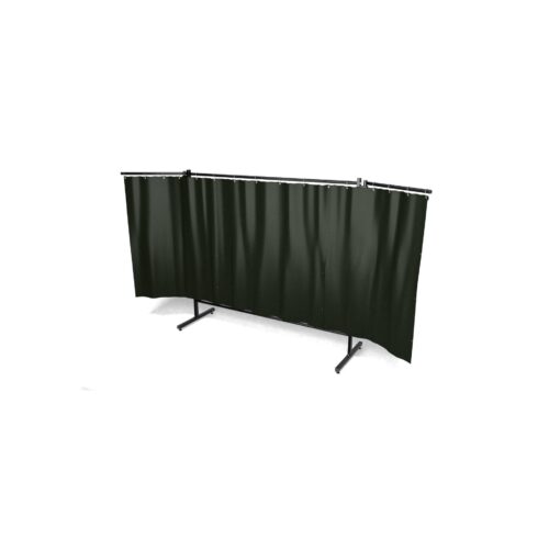 Parawan EASY 480 z ramionami 480 cm x 190 cm wyposażony w kurtynę kolor ciemnozielony