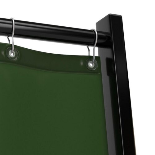 Kurtyna spawalnicza Regular zielona – 140 cm x 200 cm z haczykami