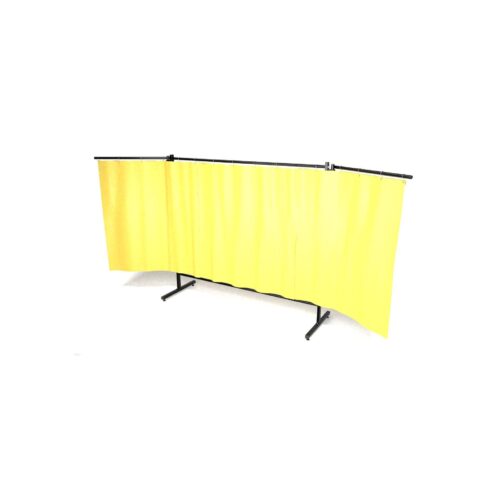 Parawan EASY 400 z ramionami 400 cm x 190 cm wyposażony w kurtynę kolor żółty