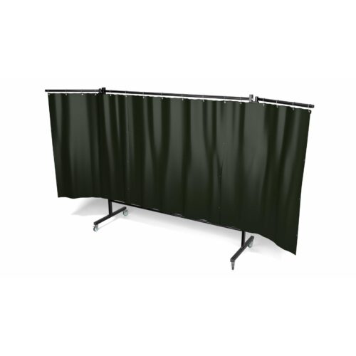 Parawan DEFENDER 360 z ramionami 360 cm x 200 cm wyposażony w kurtynę kolor ciemnozielony