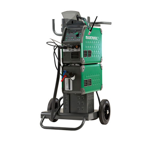 Spawarka inwertorowa MIGATRONIC PI 250 DC HP z chłodnicą i wózkiem