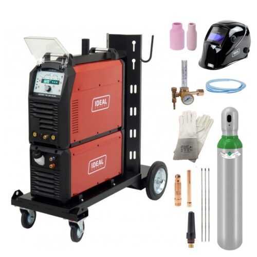 Spawarka inwertorowa IDEAL EXPERT TIG 320 AC/DC + chłodnica,zestaw TIG 8m ,wózek