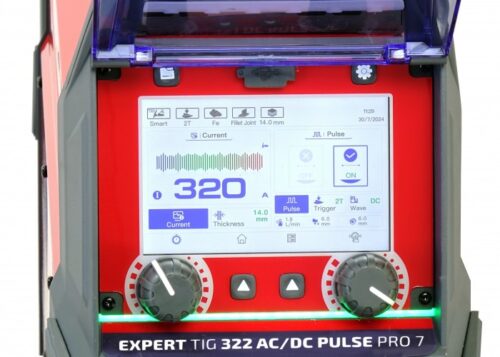 Spawarka inwertorowa IDEAL EXPERT TIG 322 AC/DC PULSE LCD Pro7