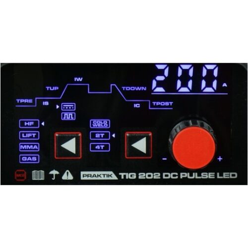 Spawarka inwertorowa IDEAL PRAKTIK TIG 202 DC PULSE LED