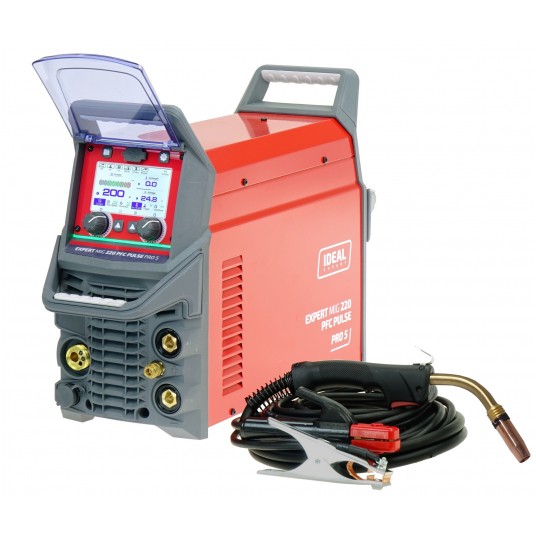 Spawarka inwertorowa IDEAL EXPERT MIG 220 PFC PULSE Pro5 LCD
