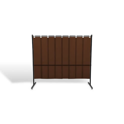 Parawan spawalniczy SOLID MAX z lamelami kol. brązowy