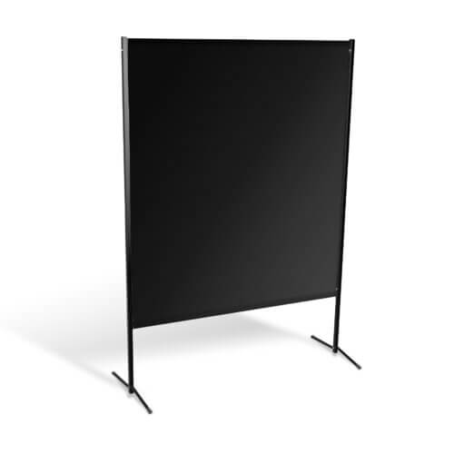 Parawan spawalniczy BASIC HD z kurtyną wzmocnioną PVC kol. czarny