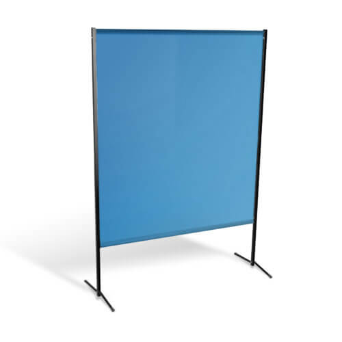 Parawan spawalniczy BASIC HD z kurtyną wzmocnioną PVC kol. niebieski